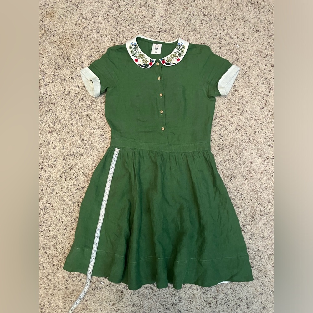 SOLD—Son de flor XS green short sleeve mini classic